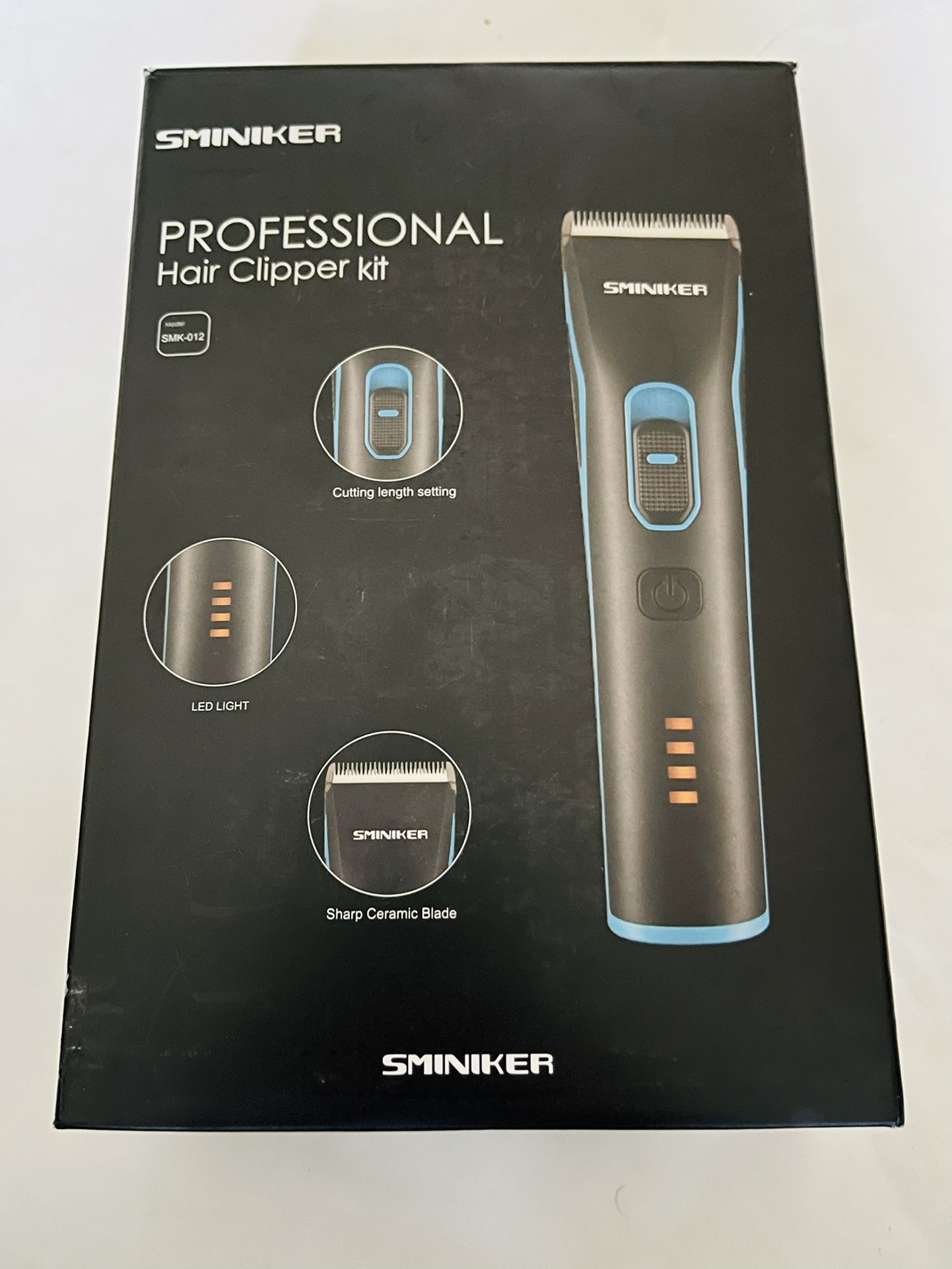 Sminiker Professional Men Hair Clipper Rechargeable Cordless Kit Barber Trimmer