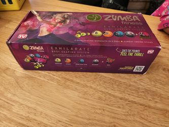 Zumba Fitness Exhilarate Body Shaping System DVD Set + Toning Sticks & Guide