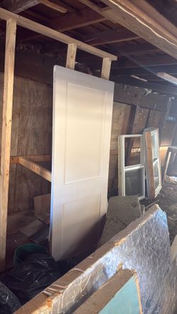 30” x 80” Primed Two-Panel Shaker Door Slab – New