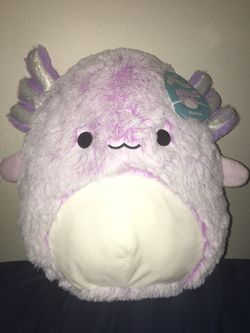 Squishmallow Monica 12” Fuzzamallow Axolotl