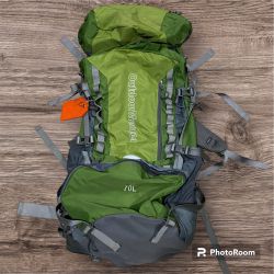 OutdoorMaster 70L Hiking Backpack Internal Frame Green