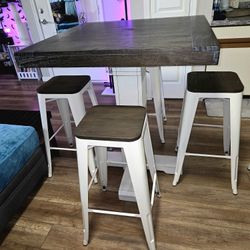 High Top Farm Style Kitchen Table