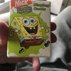 Bicycle brand SpongeBob playing cards