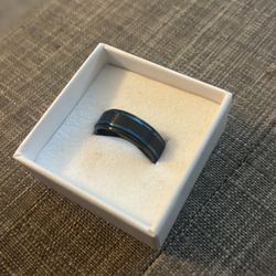 Mens 8MM Tungsten Wedding Band Size 10