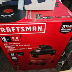 Craftsman 16 gal wet/dry vacuum- new