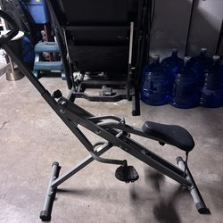 Upright row and ride exerciser