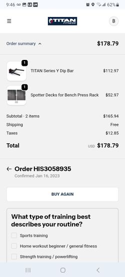 Titan spotter decks for bench press rack