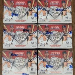2026 Topps 75 Series 1 Baseball Blaster Box Trading Cards - New Factory Sealed! 6 Box Lot! 