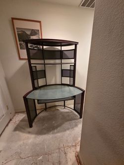 Brown desk