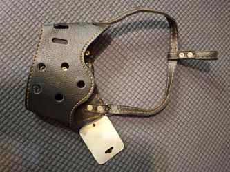 New Brown Leather Dog Muzzle.. Medium & Large Dogs.