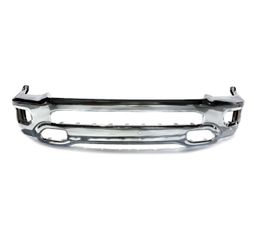 Chrome Front Bumper Face Fits 2019-2024 Dodge Ram 1500 with Fog Light Holes