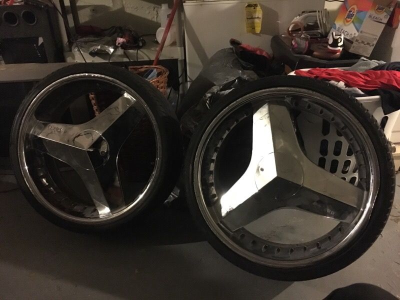 22" 3 blade chopper rims