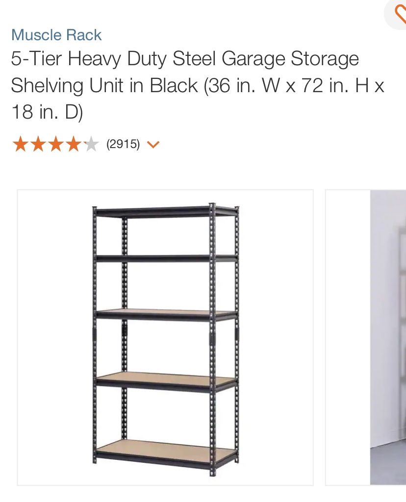 Heavy Duty 5-Tier Metal Shelves 