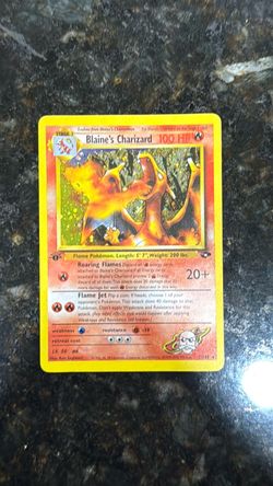 Blaine’s Charizard 1st Edition NM