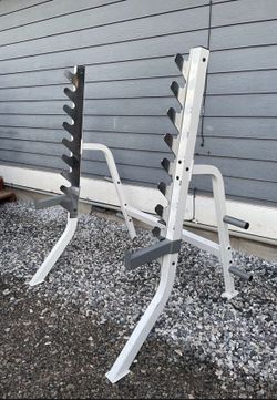 Squat Rack with Safety Spotters