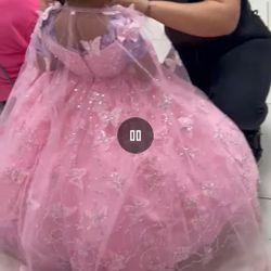 Butterfly Pink Dress