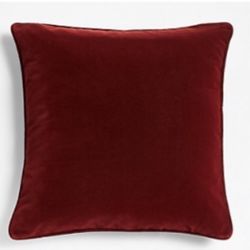 Crate And Barrel Oversized red Pillow Cover