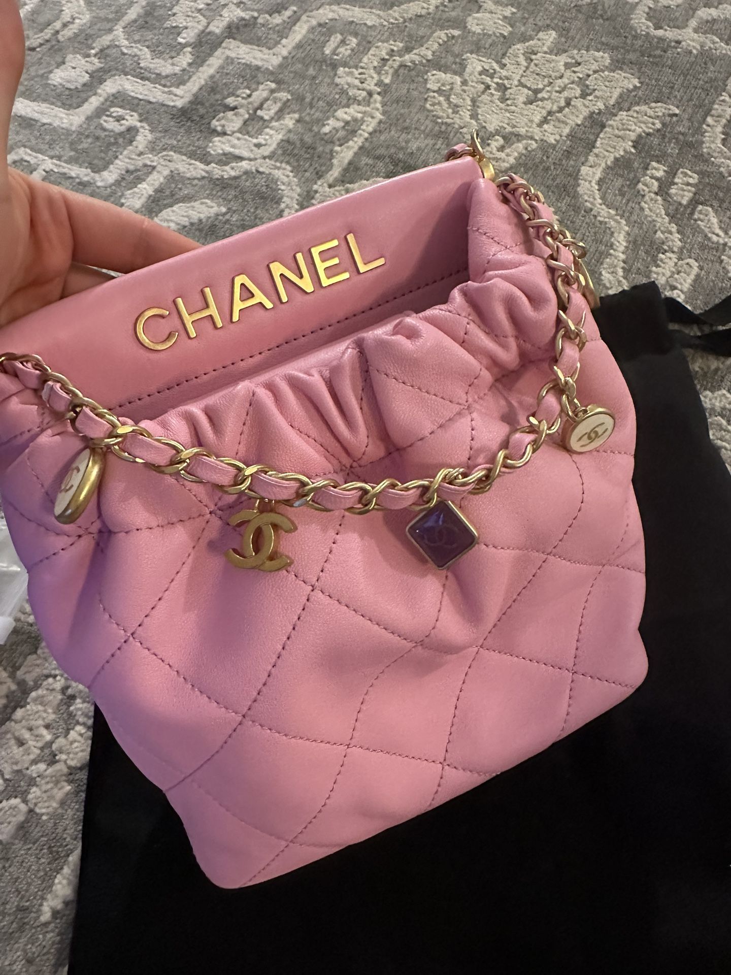 Bag Chanel Pink Leather 