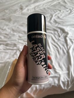 Black laser marking spray