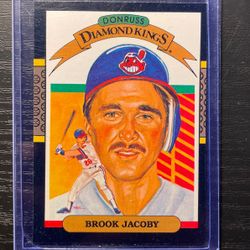 1986 Donruss Diamond Kings Brook Jacoby Baseball Card #8