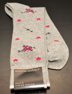 Banana Republic Heart Mom socks