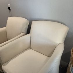 2 beige chairs , I take offers