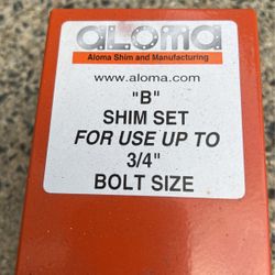 Aloma Shim Set 3/4”