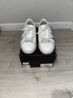 Valentino Garavani Men’s White and Black Leather Sneakers