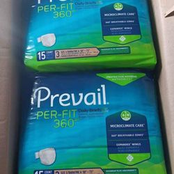 Prevail Per-Fit 360 Disposable Briefs Size 3 Bariatric A 58" - 73" 60 Ct 