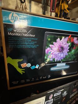 Brand new HP w 2338h monitor 23” diagonal