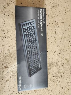 Kensington Keyboard for Life Standard USB Wired Keyboard – Black – In Box