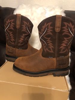 STEEL TOE WESTERN MENS BOOTS NEW SIZE 11 M
