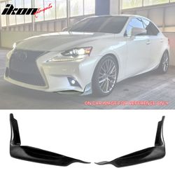 Fits 2014-2016 Lexus IS250 F Sport TRD Style Front Bumper Lip Side Splitters PU 2PCS