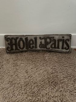 Hôtel de Paris Decorative Wall Sign