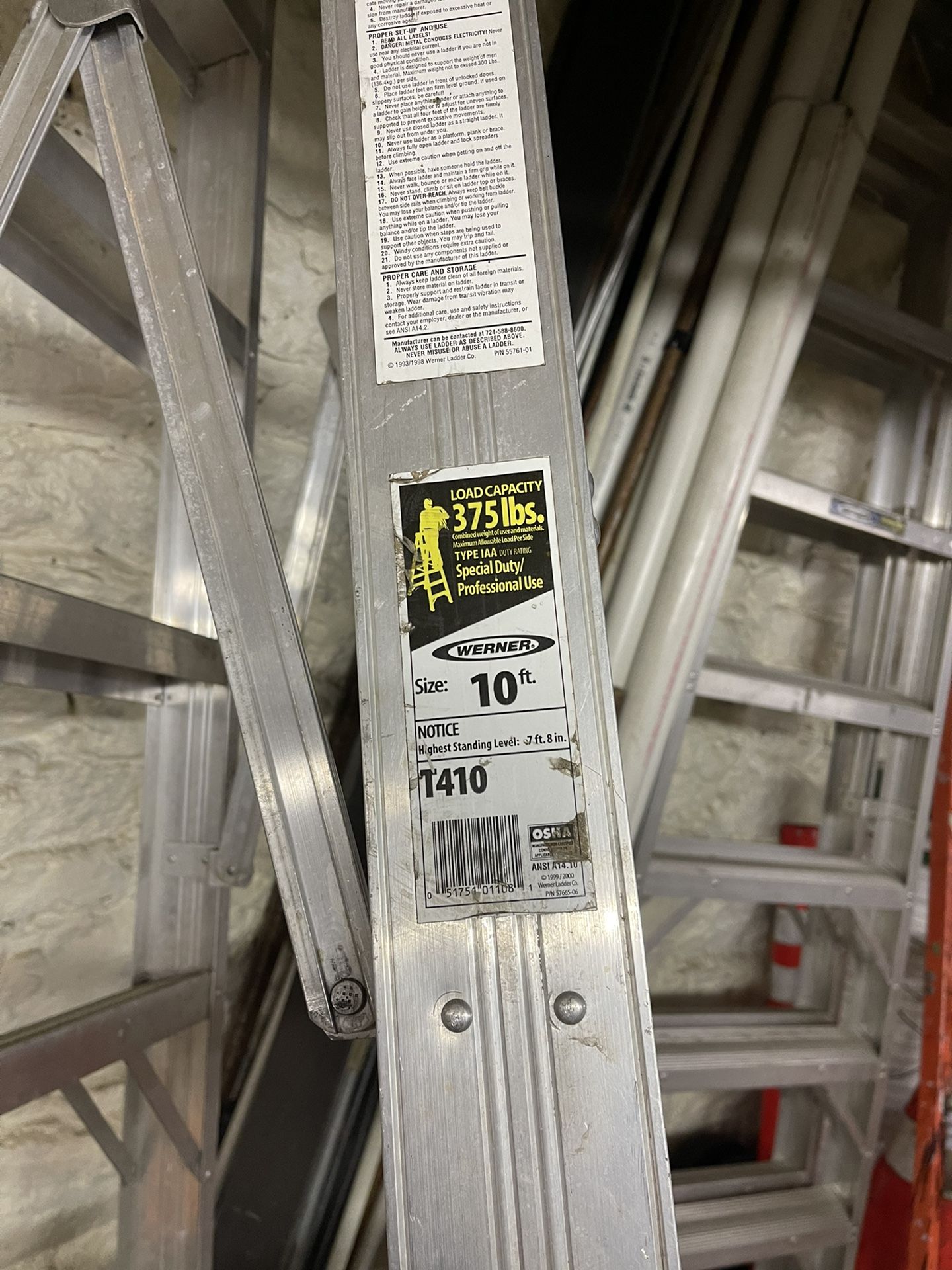 Werner 10 Ft. Dual Step Heavy Duty Ladder