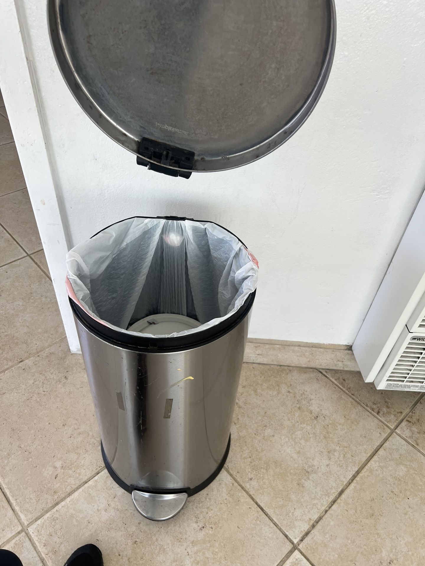 Large Stainless Steel Trash Can 