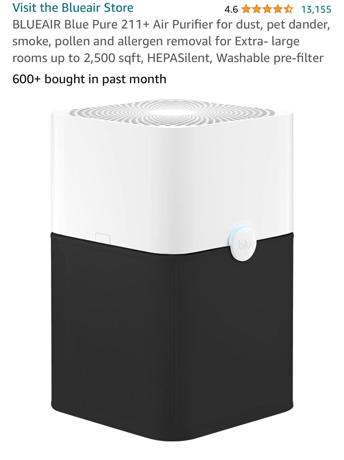 BLUEAIR Blue Pure 211+ Air Purifier