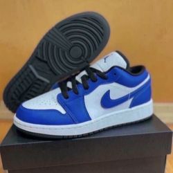 Nike Air Jordan 1 Low Game Royal Size 4y /5.5 Womens Brand New