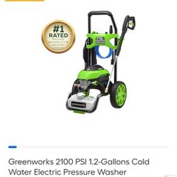 Greenworks 2100 Pressure Washer 