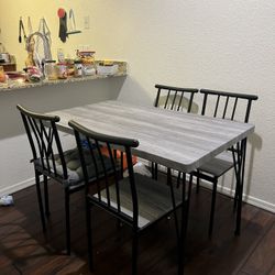 Dining Table With 4 Chairs