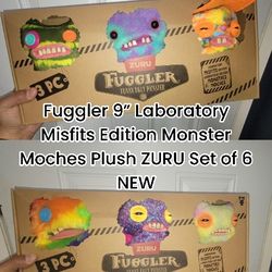 Fuggler 9” Laboratory Misfits Edition Monster Moches Plush ZURU Set of 6 NEW