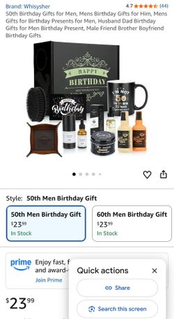 50th Birthday Gift Box For Men