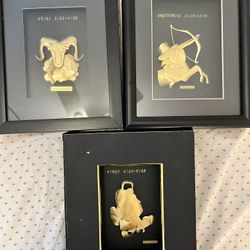 24k Real Gold Leaf Zodiac Frame 