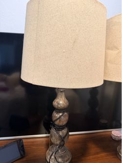 Matching Rustic Table Lamps – Set of 2