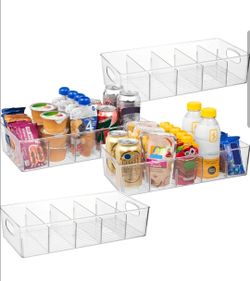 ClearSpace Pantry Storage Bins with Removable Dividers, XL, 4 Pack
Pantry storage bin