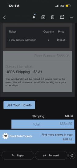 day trip 2 day GA tickets