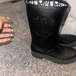 Dior Black Rain Boots 