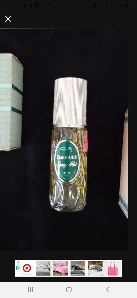 Vintage perfume spray by Coty Emeraude 1 fl. oz