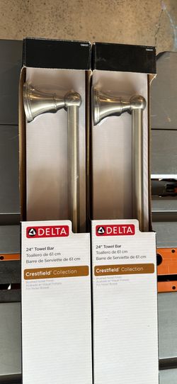 Delta Crestfield 24” Brushed Nickel Towel Bars