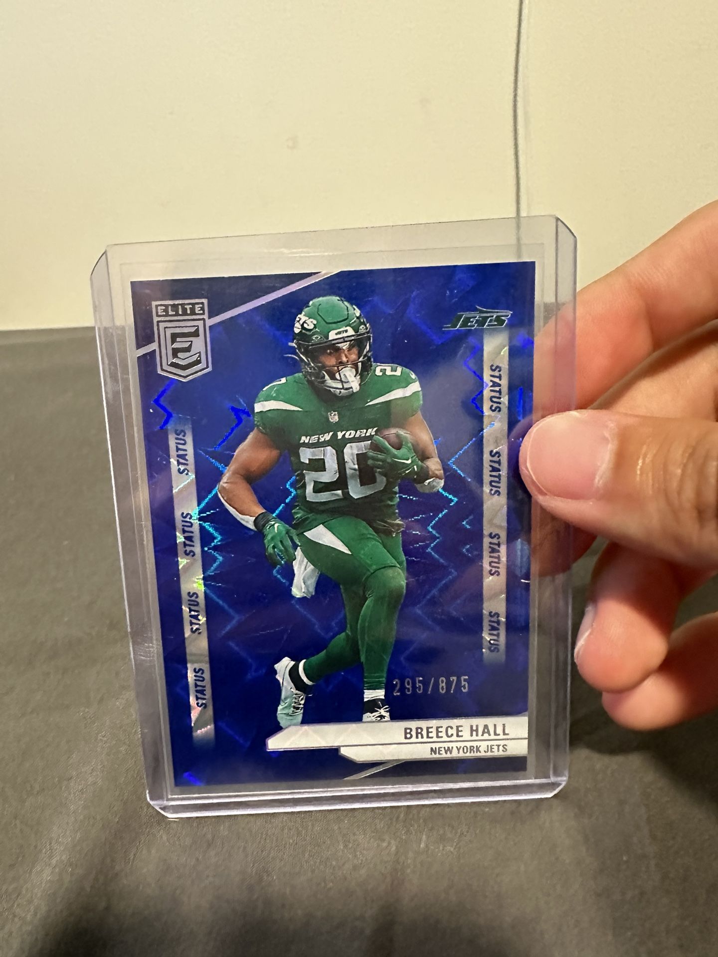 Breece Hall Blue Status 2024 Panini Donruss Elite Football